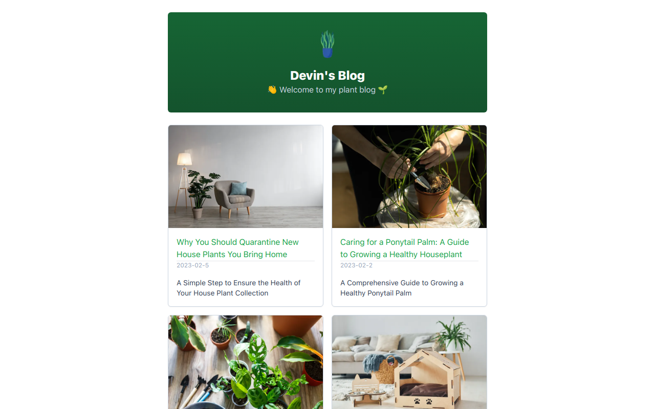 Plant Blog Post Preview